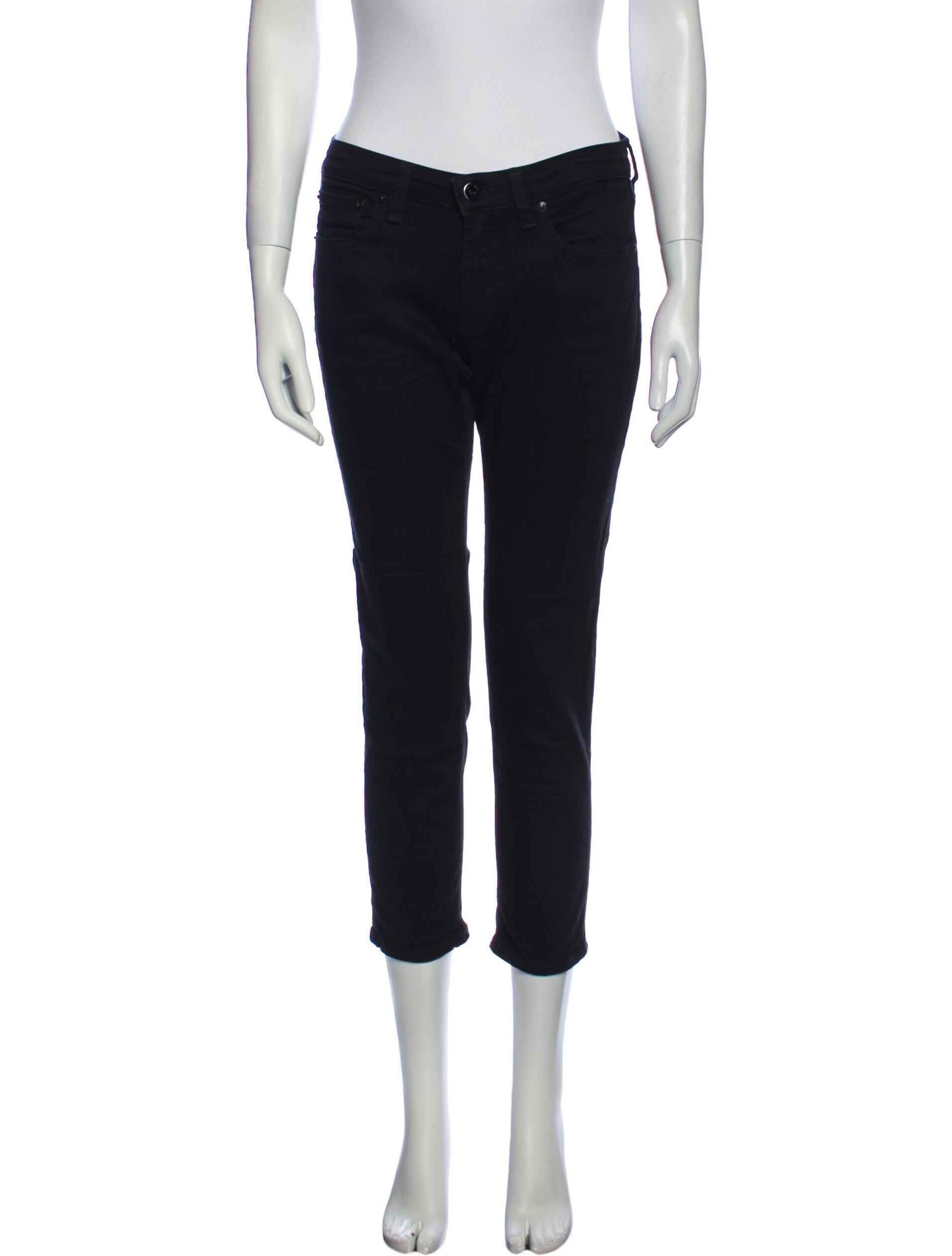 Rag & Bone Low-Rise Straight Leg Jeans