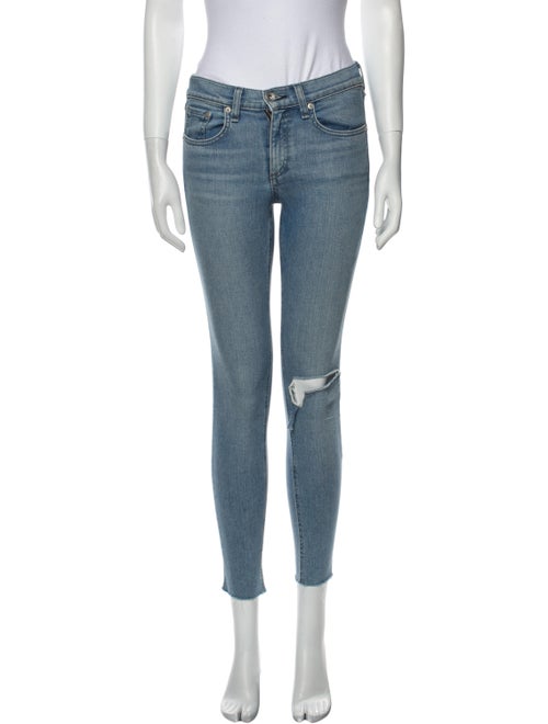 Rag & Bone Mid-Rise Skinny Leg Jeans