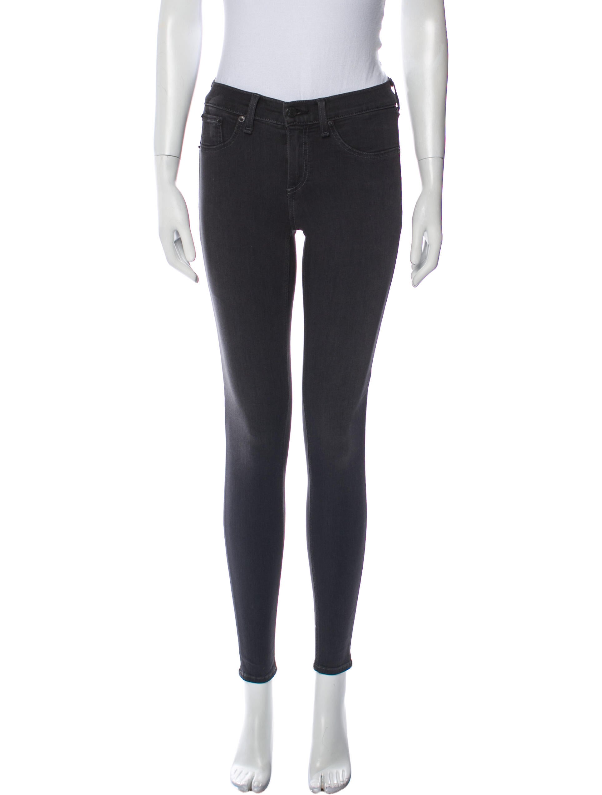 Rag & Bone Mid-Rise Skinny Leg Jeans