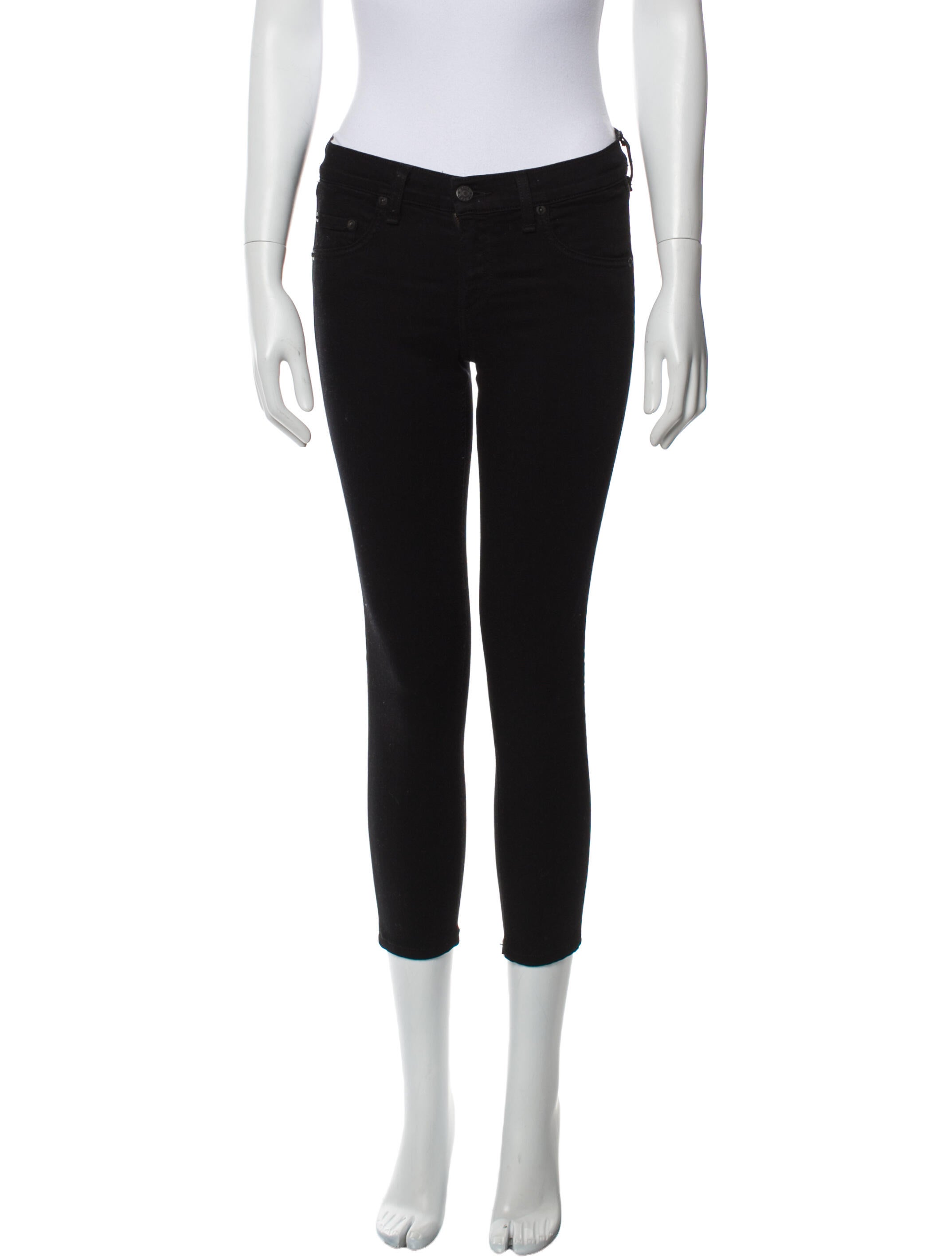 Rag & Bone Mid-Rise Skinny Leg Jeans