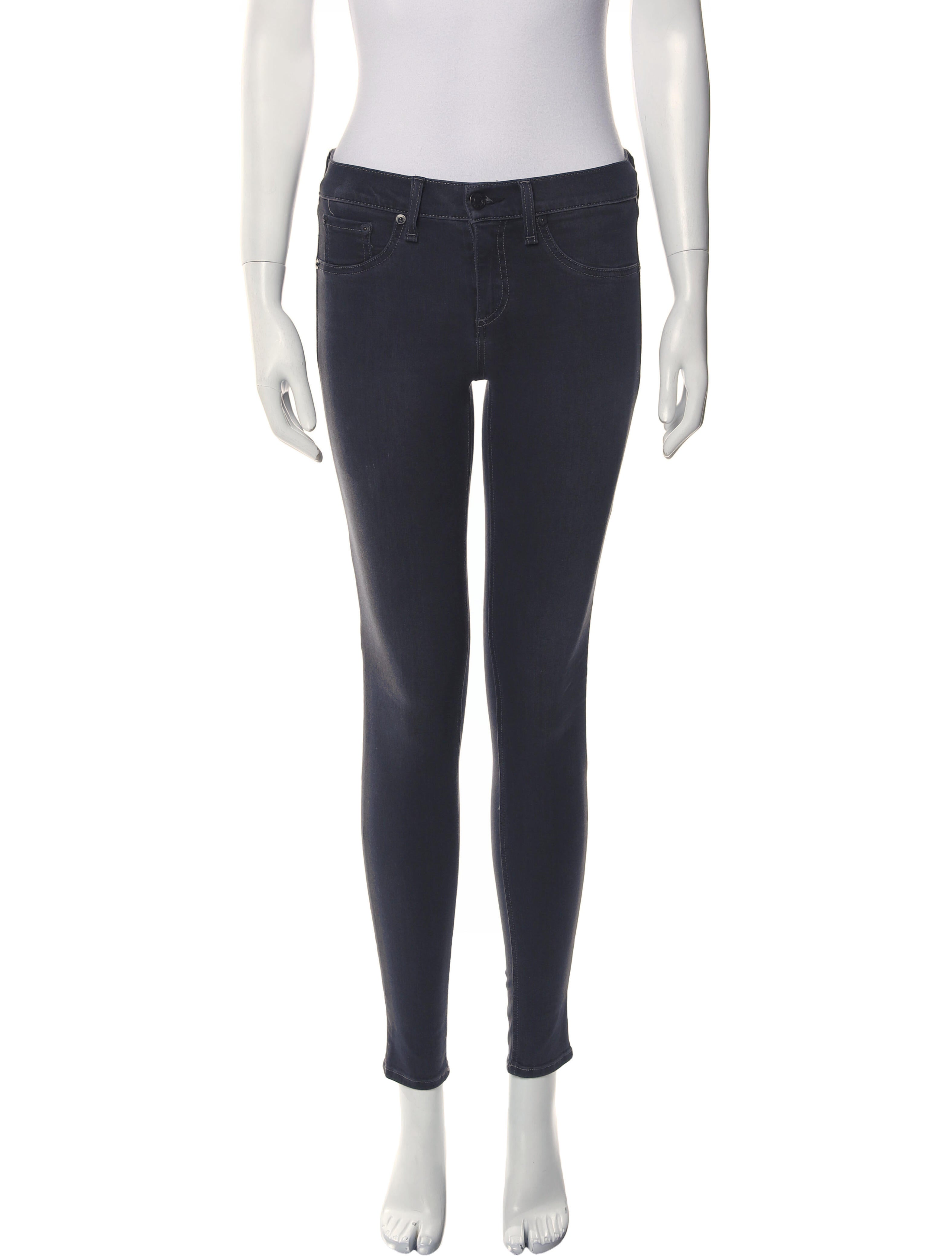 Rag & Bone Mid-Rise Skinny Leg Jeans