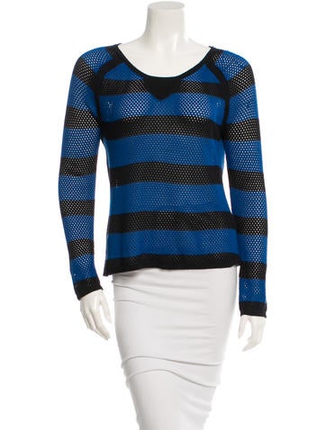 Rag & Bone Long Sleeve Mesh Top