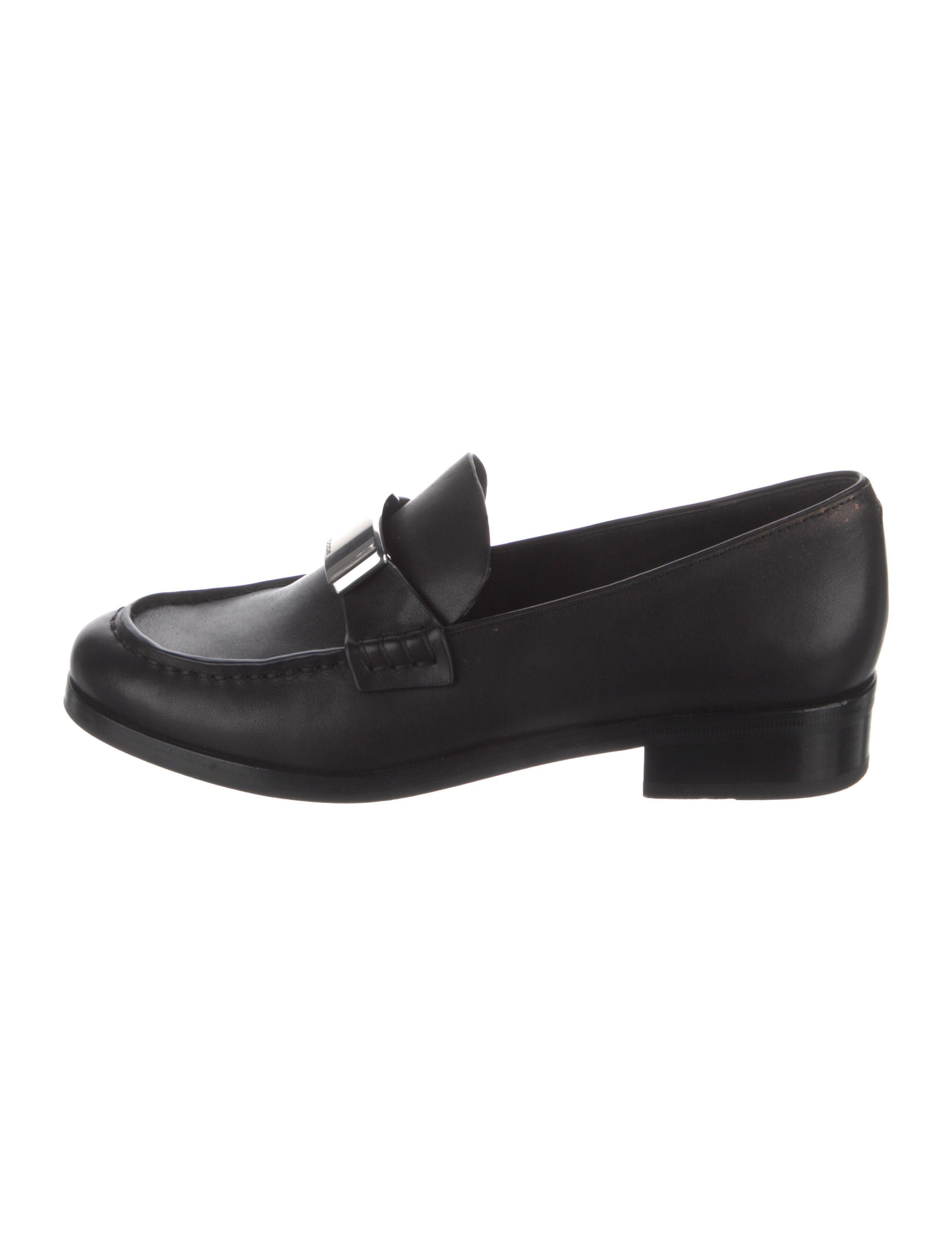Rag & Bone Icons Canter Loafers Leather Loafers Black Flats, Shoes