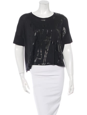 Rag & Bone Graphic Print Crop Top