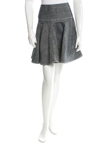 Rag & Bone Denim Flare Skirt