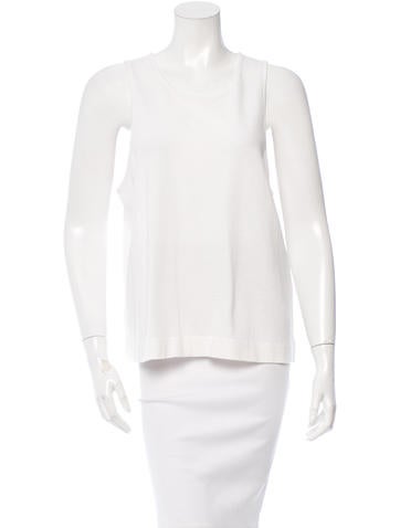 Rag & Bone Perforated Scoop Neck Top