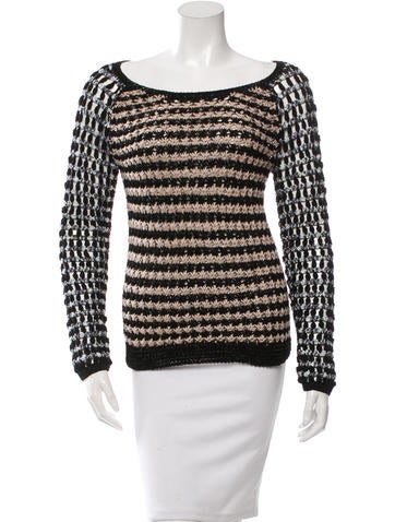 Rag & Bone Open Knit Long Sleeve Sweater