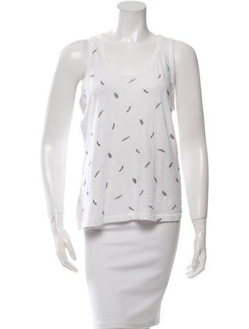Rag & Bone Printed Scoop Neck Top