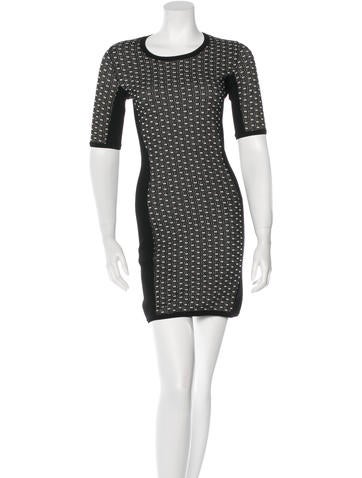 Rag & Bone Patterned Paneled Dress