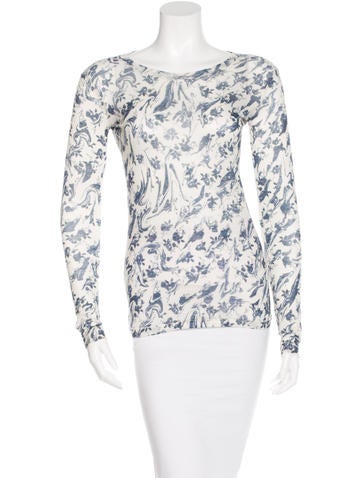 Rag & Bone Printed Long Sleeve Top