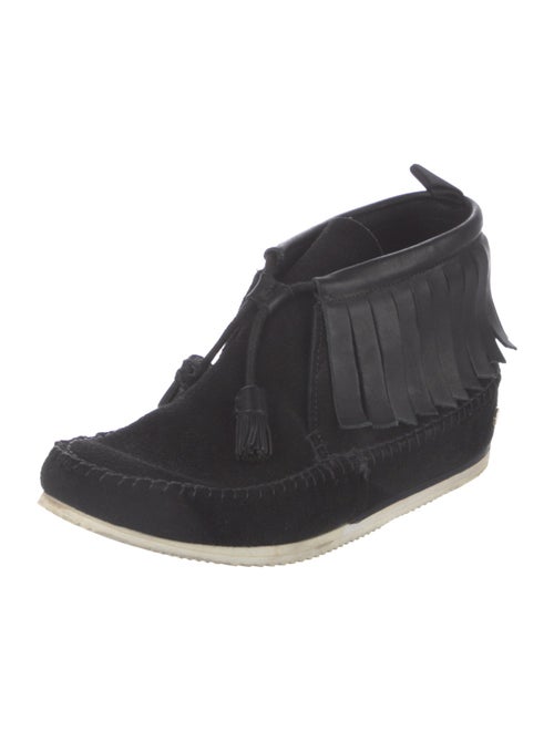 Rag & Bone Suede Fringe Trim Accent Boots