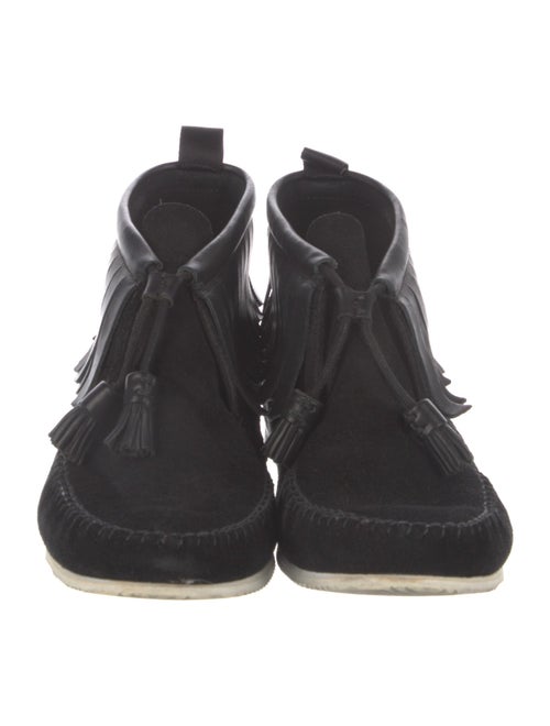 Rag & Bone Suede Fringe Trim Accent Boots