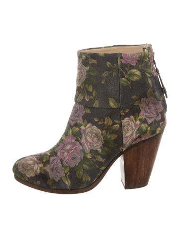 Rag & Bone Floral Newbury Ankle Boots