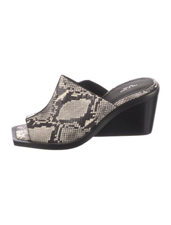 Rag & Bone Snakeskin Animal Print Slides