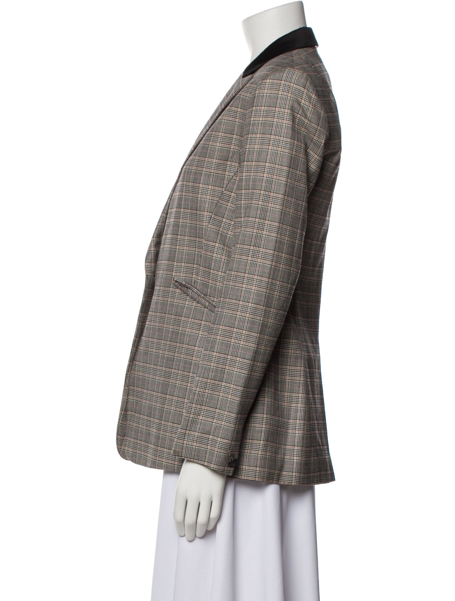 Rag & Bone Plaid Print Blazer