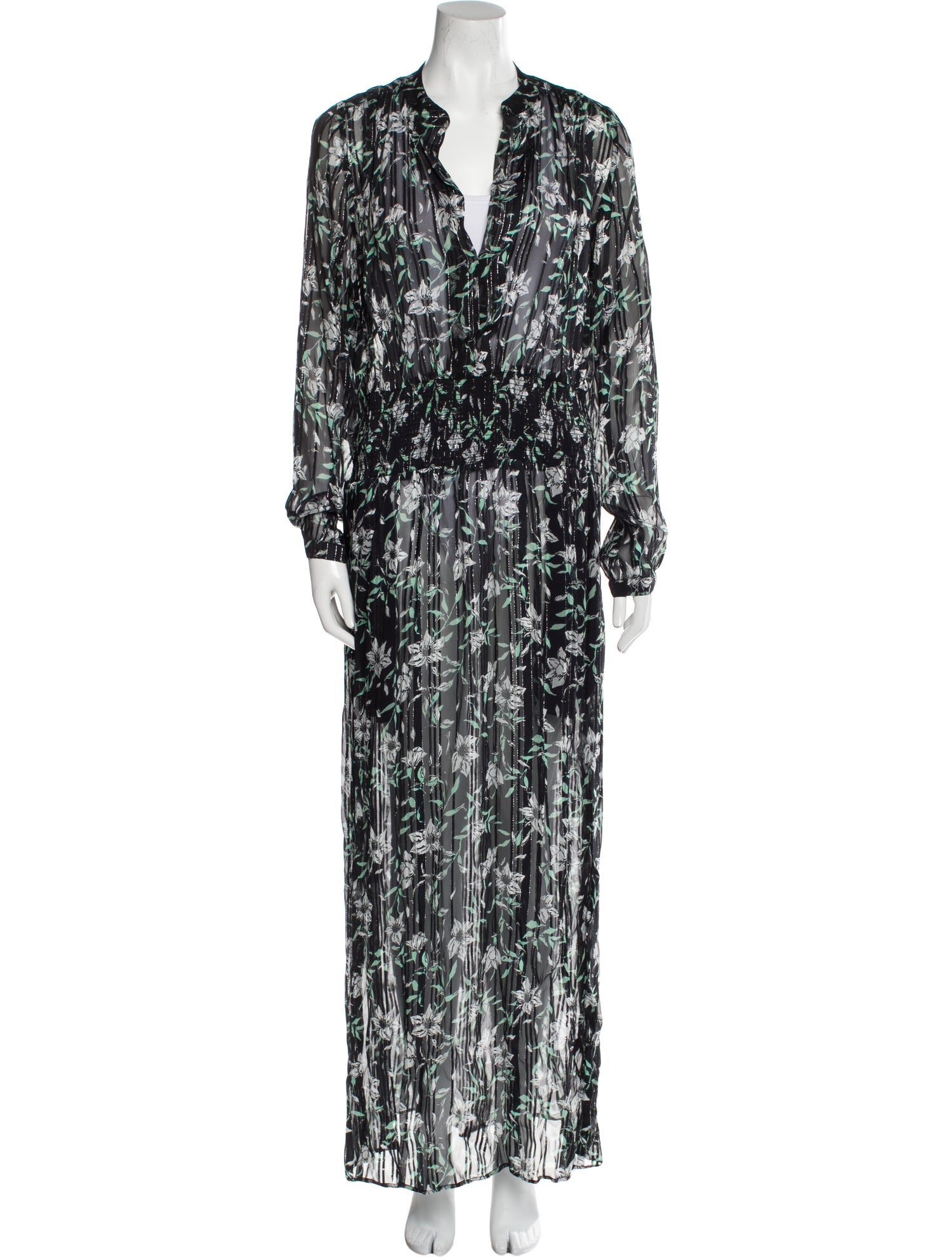 Rag & Bone Floral Print Long Dress