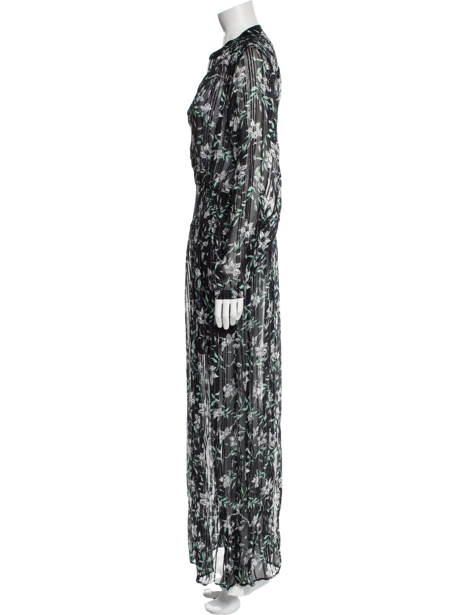 Rag & Bone Floral Print Long Dress
