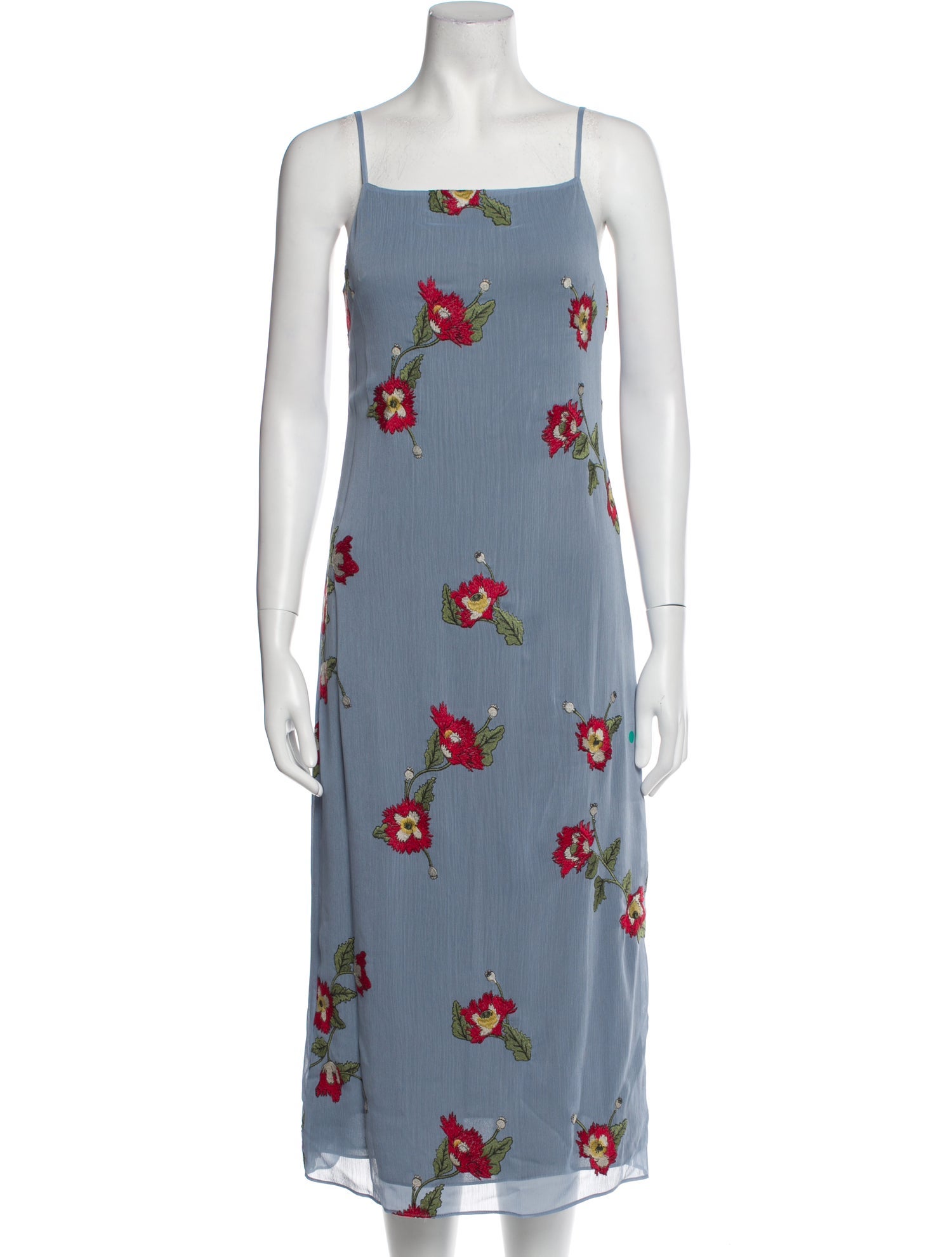Rag & Bone Floral Print Midi Length Dress
