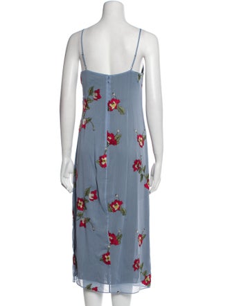 Rag & Bone Floral Print Midi Length Dress