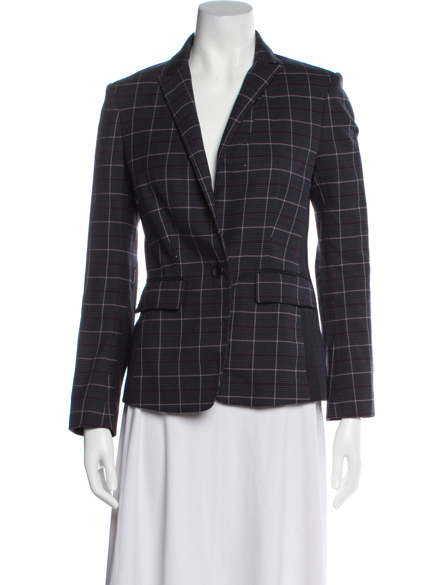 Rag & Bone Plaid Print Blazer