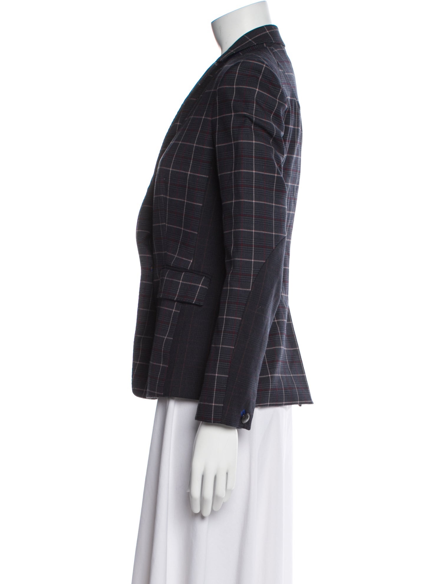Rag & Bone Plaid Print Blazer