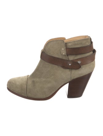 Rag & Bone Suede Leather Trim Embellishment Boots