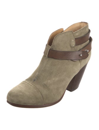 Rag & Bone Suede Leather Trim Embellishment Boots