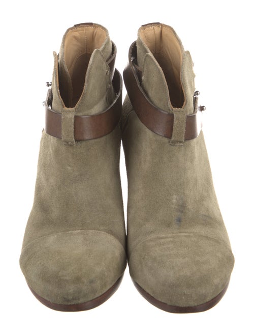 Rag & Bone Suede Leather Trim Embellishment Boots