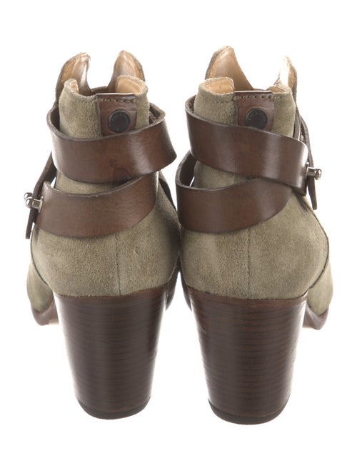 Rag & Bone Suede Leather Trim Embellishment Boots