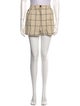 Rag & Bone Plaid Print Mini Shorts