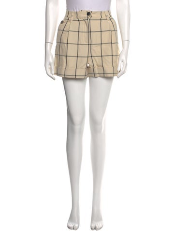 Rag & Bone Shorts Plaid Print Mini XXS