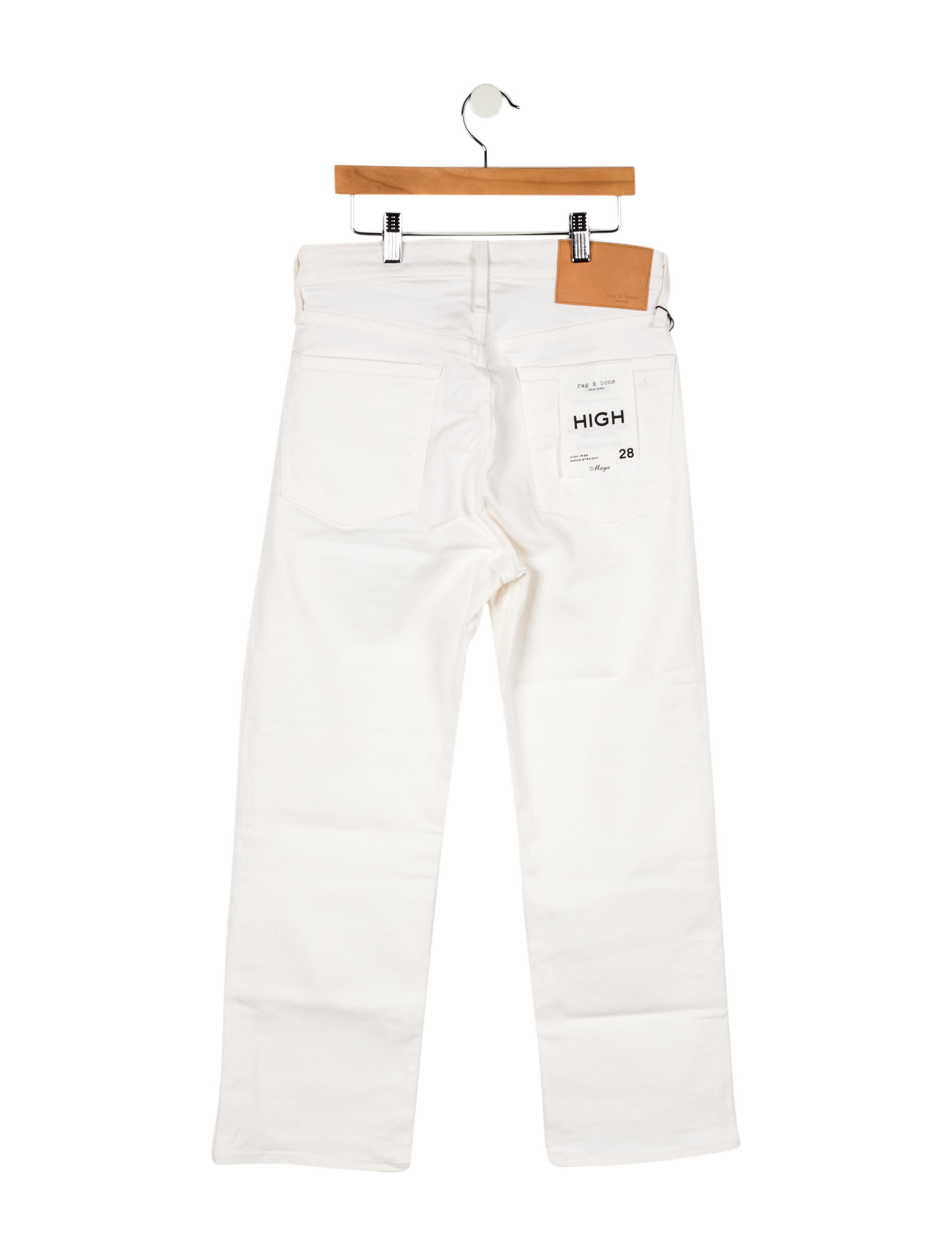 Rag & Bone High-Rise Straight Leg Jeans