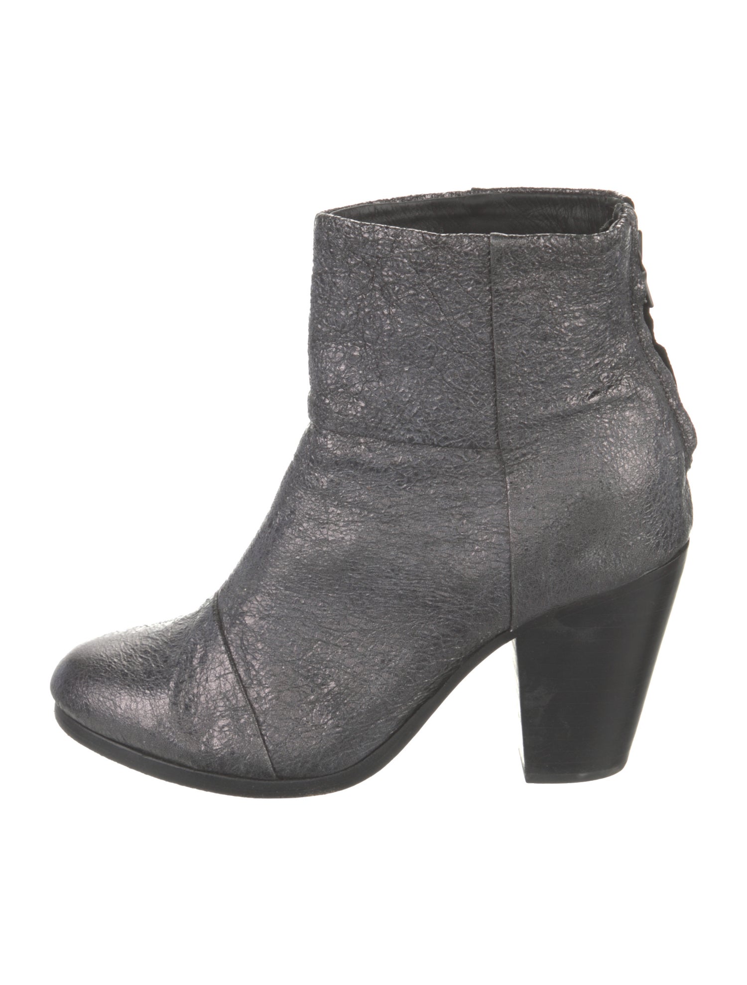 Rag & Bone Patent Leather Distressed Accents Boots
