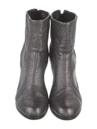 Rag & Bone Patent Leather Distressed Accents Boots