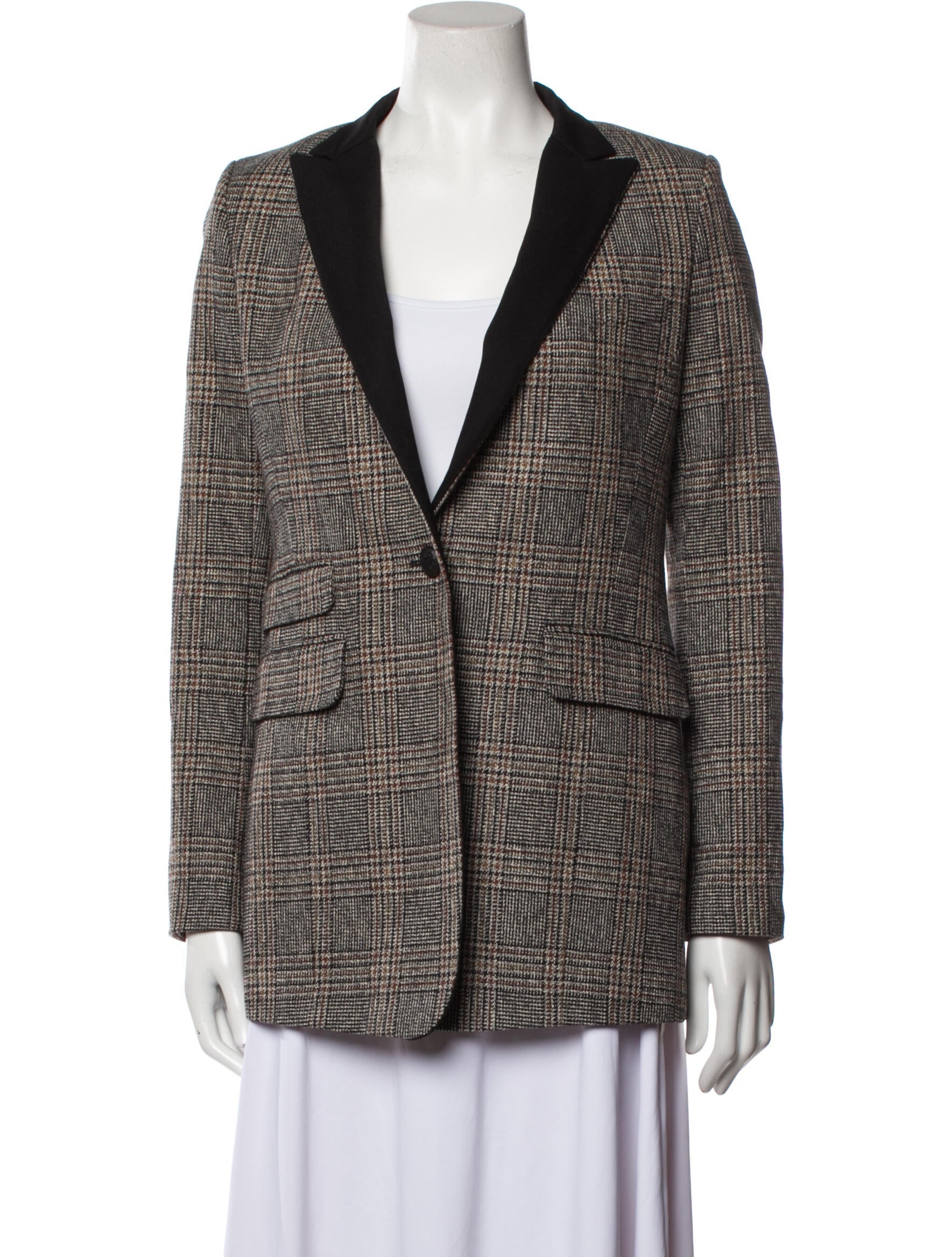 Rag & Bone Houndstooth Print Coat