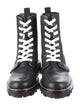 Rag & Bone Leather Whipstitch Trim Combat Boots