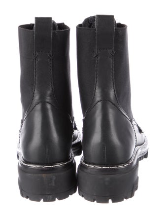 Rag & Bone Leather Whipstitch Trim Combat Boots