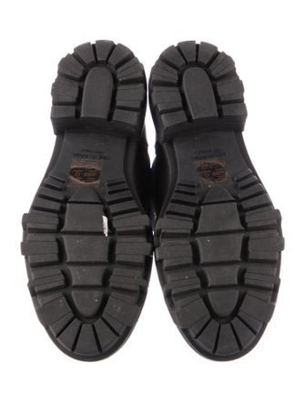 Rag & Bone Leather Whipstitch Trim Combat Boots