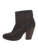 Rag & Bone Suede Leather Trim Embellishment Boots