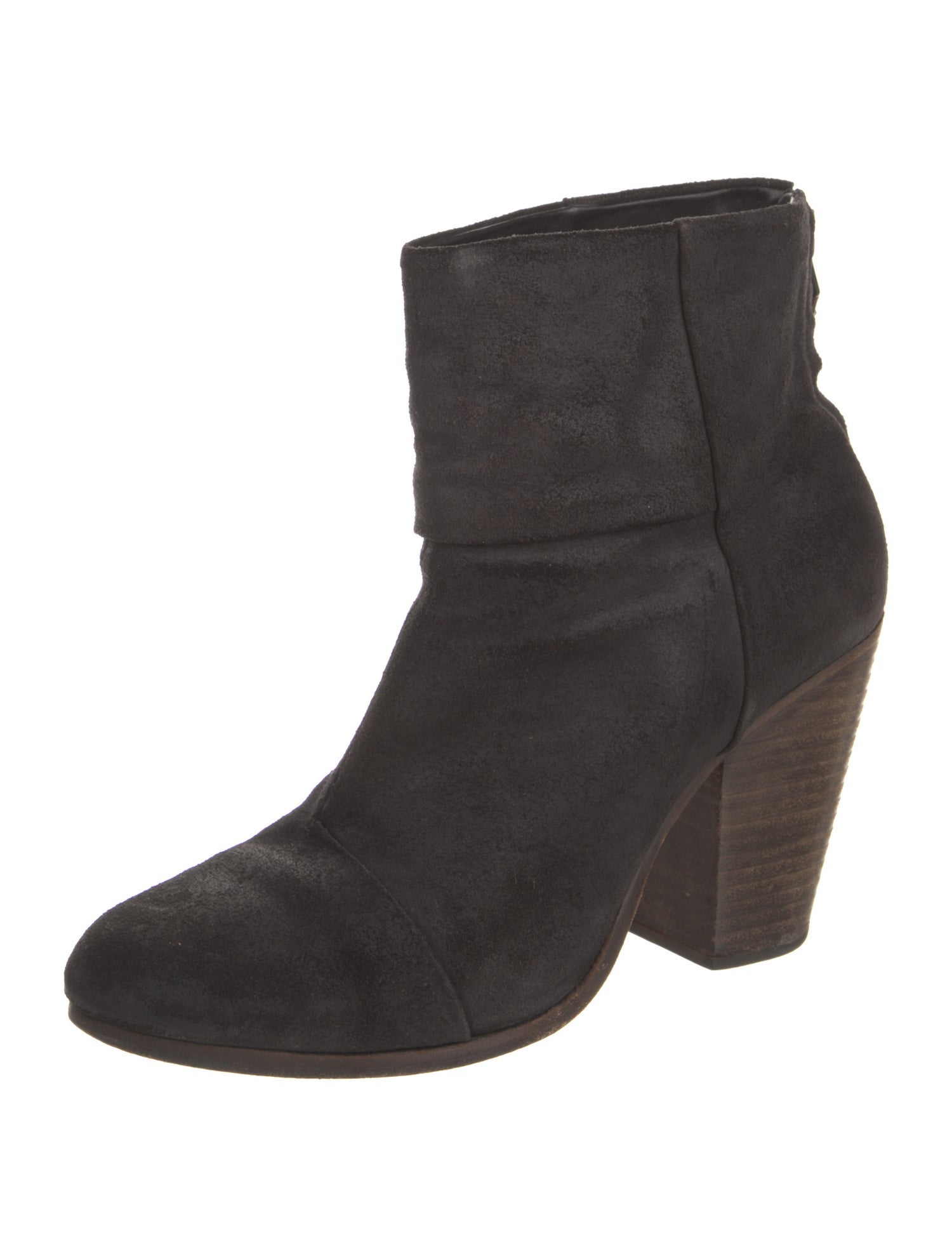 Rag & Bone Suede Leather Trim Embellishment Boots