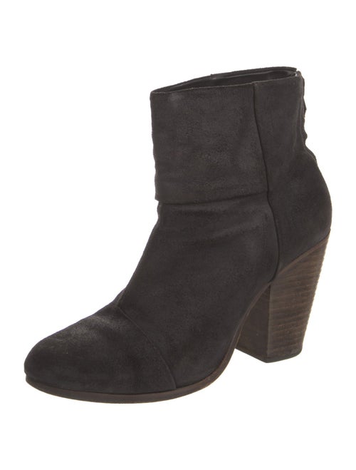 Rag & Bone Suede Leather Trim Embellishment Boots