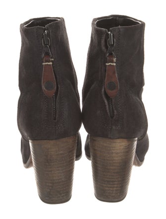 Rag & Bone Suede Leather Trim Embellishment Boots