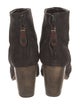 Rag & Bone Suede Leather Trim Embellishment Boots