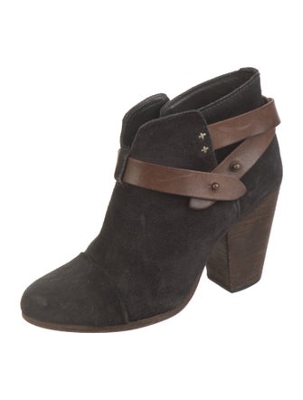 Rag & Bone Suede Leather Trim Embellishment Boots