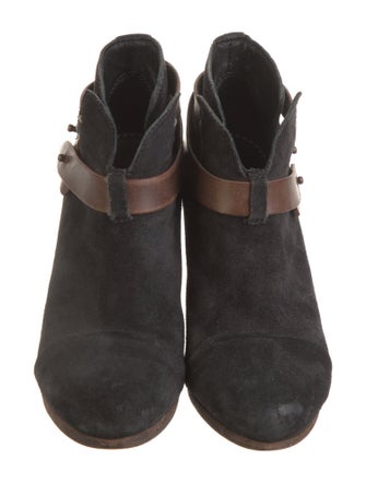 Rag & Bone Suede Leather Trim Embellishment Boots