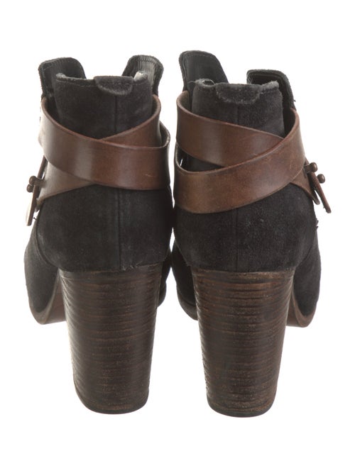 Rag & Bone Suede Leather Trim Embellishment Boots