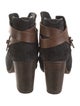 Rag & Bone Suede Leather Trim Embellishment Boots