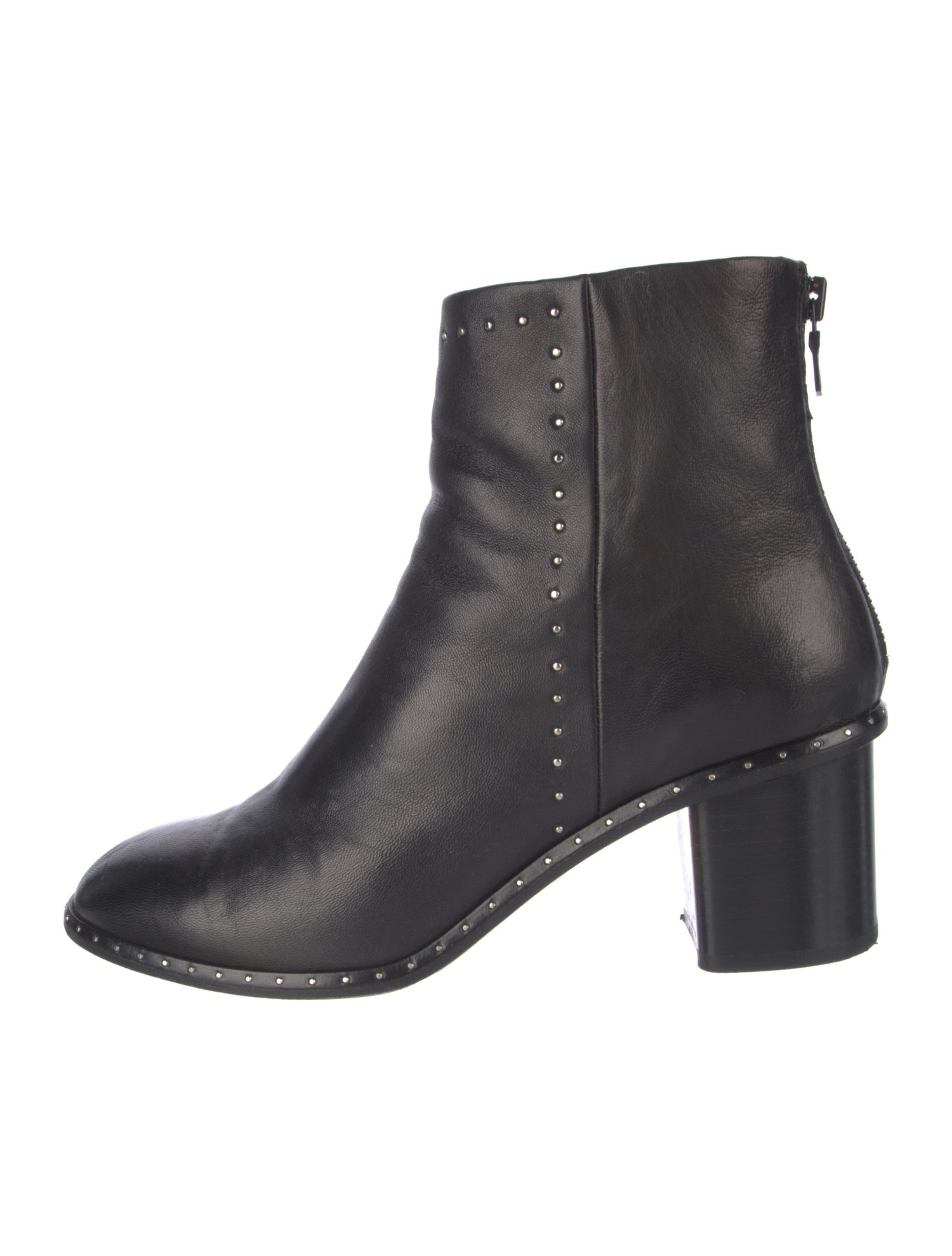 Rag & Bone Leather Studded Accents Boots