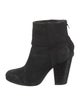 Rag & Bone Suede Leather Trim Embellishment Boots