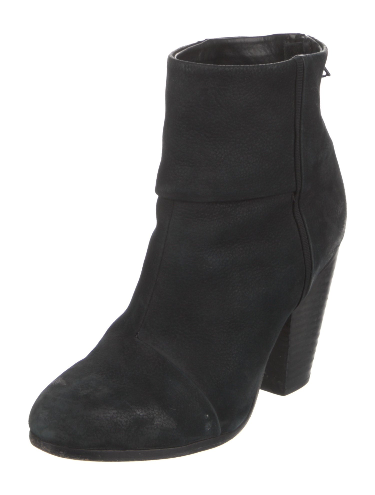 Rag & Bone Suede Leather Trim Embellishment Boots